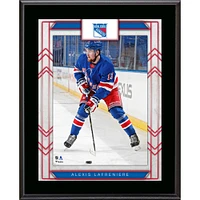 Plaque de joueur sublimée Alexis Lafreniere des Rangers de New York 10,5" x 13"