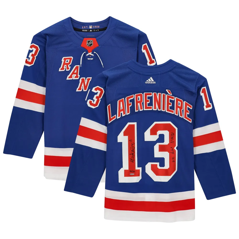 Outerstuff Alexis Lafreniere New York Rangers Youth Home Replica Player Jersey - Blue