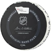 Rondelle de but autographiée par Alexis Lafreniere des Rangers de New York lors du match du 1er février 2022 contre les Panthers de la Floride