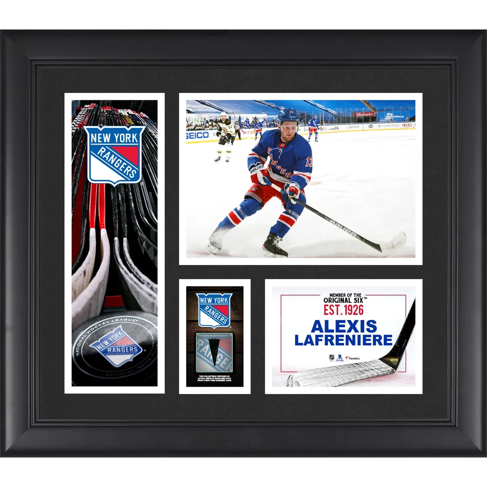 Alexis Lafreniere 13 New York Rangers ice hockey player poster