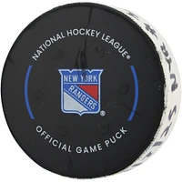 Rondelle de but utilisée par Alexis Lafreniere des Rangers de New York contre les Stars de Dallas le 7 janvier 2025 - Premier de deux buts marqués