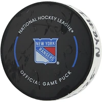 Rondelle de but utilisée par Alexis Lafreniere des Rangers de New York contre les Sénateurs d'Ottawa le 21 janvier 2025