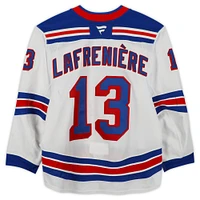 Alexis Lafreniere New York Rangers Game-Used #13 White Set 2 Jersey from the 2024-25 NHL Season
