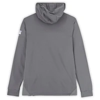 Sweat à capuche gris « Hockey Fights Cancer » porté par Alexis Lafreniere des Rangers de New York lors de la saison 2021-22 de la LNH