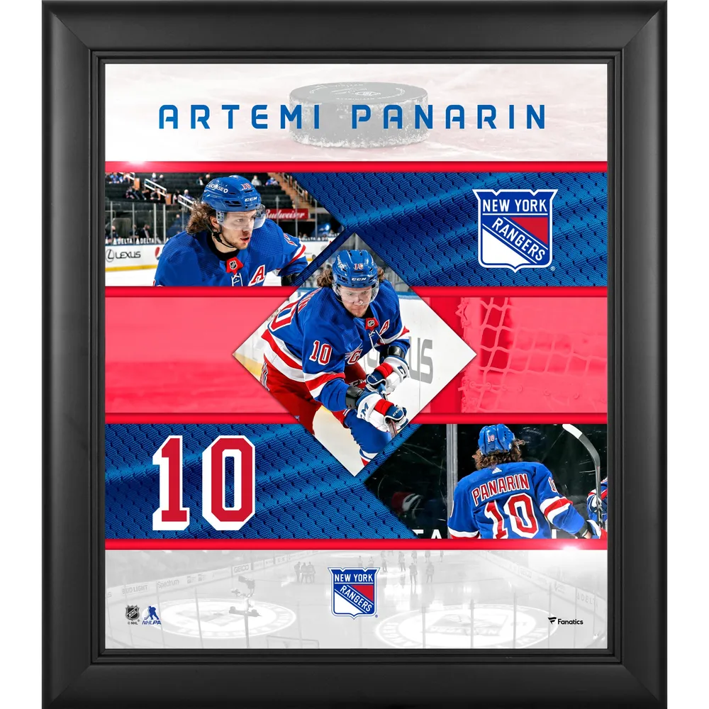 Artemi Panarin New York Rangers Fanatics Authentic Unsigned Blue Jersey Shooting Photograph