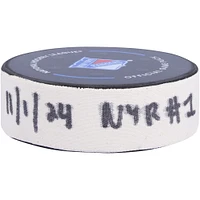 Artemi Panarin New York Rangers Game-Used Goal Puck vs. Ottawa Senators on November 1, 2024
