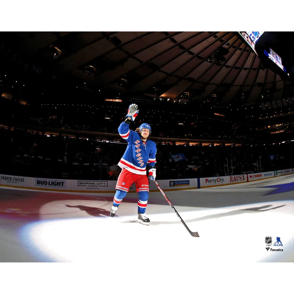 Artemi Panarin New York Rangers Unsigned White Jersey Skating Photograph