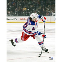 Artemi Panarin New York Rangers Unsigned White Jersey Shooting Photograph