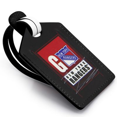 New York Rangers Personalized Leather Luggage Tag