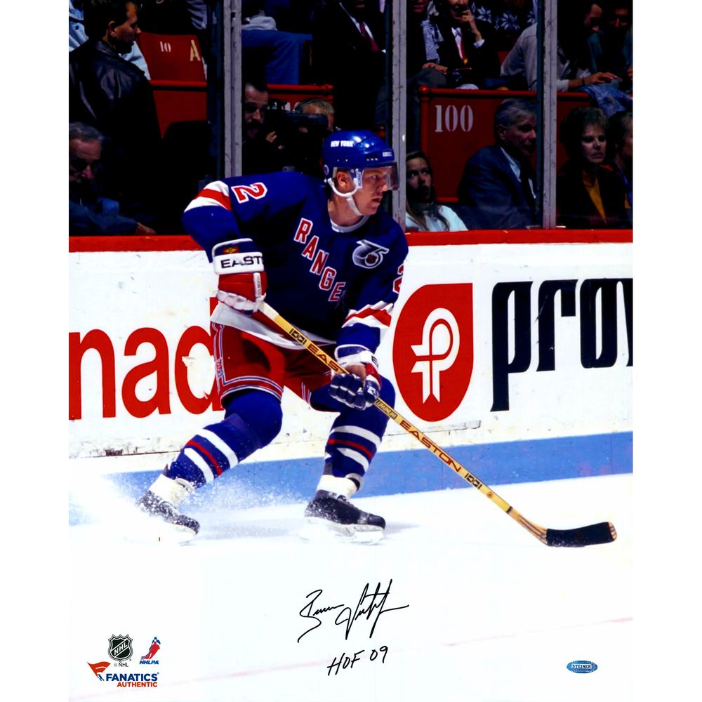 Brian Leetch New York Rangers Autographed 16'' x 20'' Photograph with HOF 09 Inscription