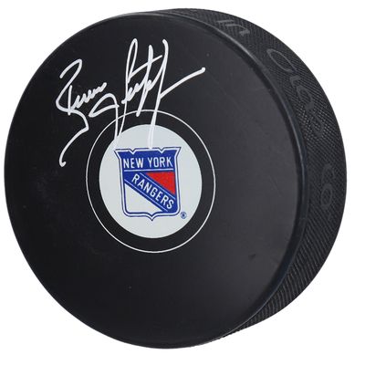 Brian Leetch New York Rangers Autographed Hockey Puck