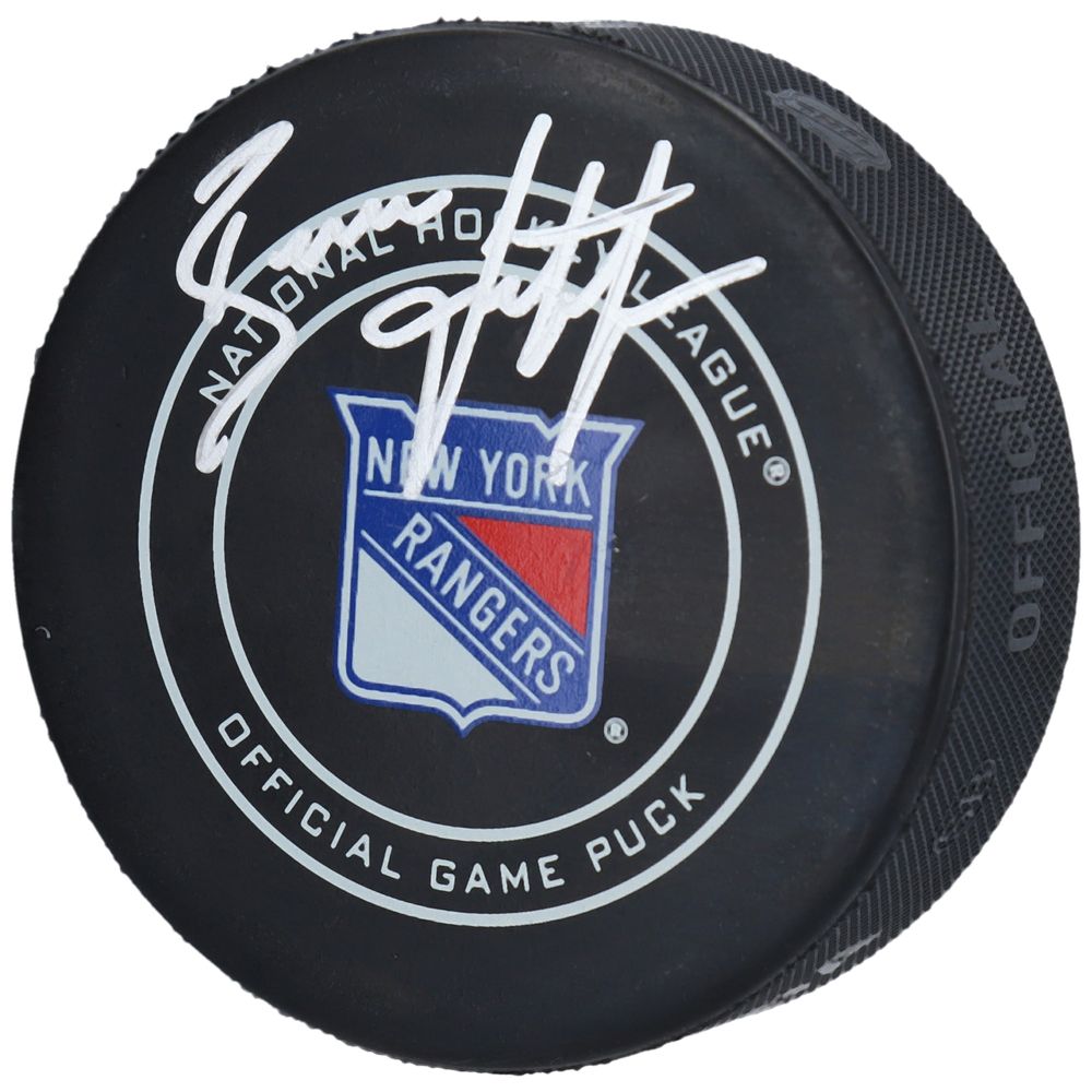 Brian Leetch New York Rangers Autographed Official Game Puck