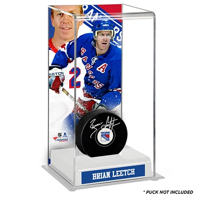 Étui de luxe pour rondelles de hockey Brian Leetch New York Rangers