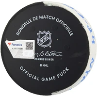 Rondelle de but autographiée par Chris Kreider des Rangers de New York lors du match du 2 décembre 2024 contre les Devils du New Jersey