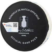 Rondelle de but dédicacée par Chris Kreider des Rangers de New York lors du match du 30 mai 2024 contre les Panthers de la Floride