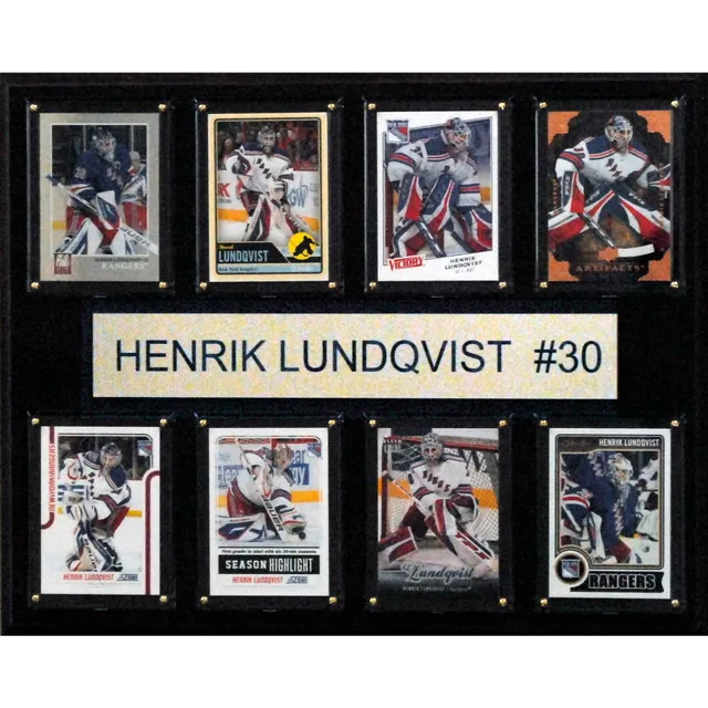 Lids Henrik Lundqvist New York Rangers Fanatics Authentic Deluxe Framed  Autographed 16 x 20 Blue Jersey in Net Photograph