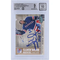 Carte de recrue 9/10 authentifiée 2005-06 Upper Deck Parkhurst #599 Beckett signée Henrik Lundqvist par les Rangers de New York avec l'inscription "HOF 23"