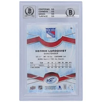 Carte autographiée 9/10 2018-19 Upper Deck Ice Green #19 Beckett Fanatics Witnessed Authenticated des Rangers de New York par Henrik Lundqvist - Sous-catégories 9,5/8,5/9,5/9,5