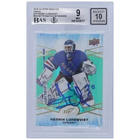 Carte autographiée 9/10 2018-19 Upper Deck Ice Green #19 Beckett Fanatics Witnessed Authenticated des Rangers de New York par Henrik Lundqvist - Sous-catégories 9,5/8,5/9,5/9,5