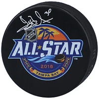 Rondelle autographiée avec logo du Match des étoiles de la LNH 2018 des Rangers de New York par Henrik Lundqvist