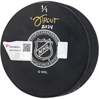 Henrik Lundqvist New York Rangers Autographed Hockey Puck - Art by Josh Trout - Limited Edtion #1/1