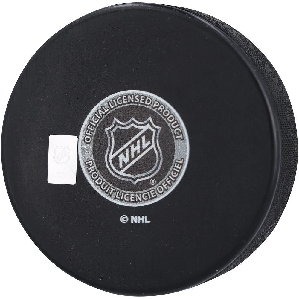 Rondelle de hockey autographiée par Henrik Lundqvist des Rangers de New York avec l'inscription « HOF 23 »