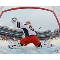 Photographie non signée de Henrik Lundqvist des Rangers New York lors la série NHL Stadium Series 2014