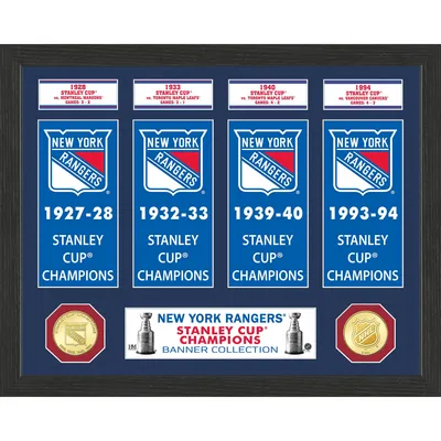 New York Rangers Highland Mint 15" x 12" Stanley Cup Banner Collection Photo Mint
