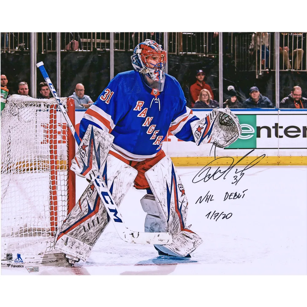 Henrik Lundqvist New York Rangers Autographed Blue Adidas