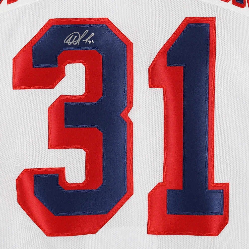 Igor Shesterkin New York Rangers Autographed White Fanatics Premium Jersey