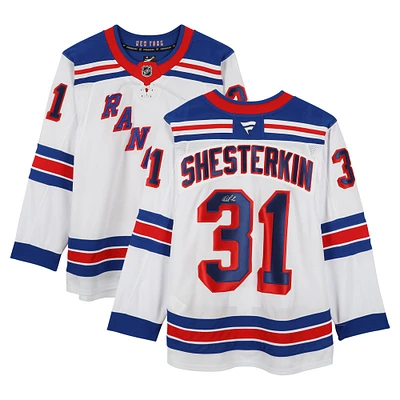 Igor Shesterkin New York Rangers Autographed White Fanatics Premium Jersey