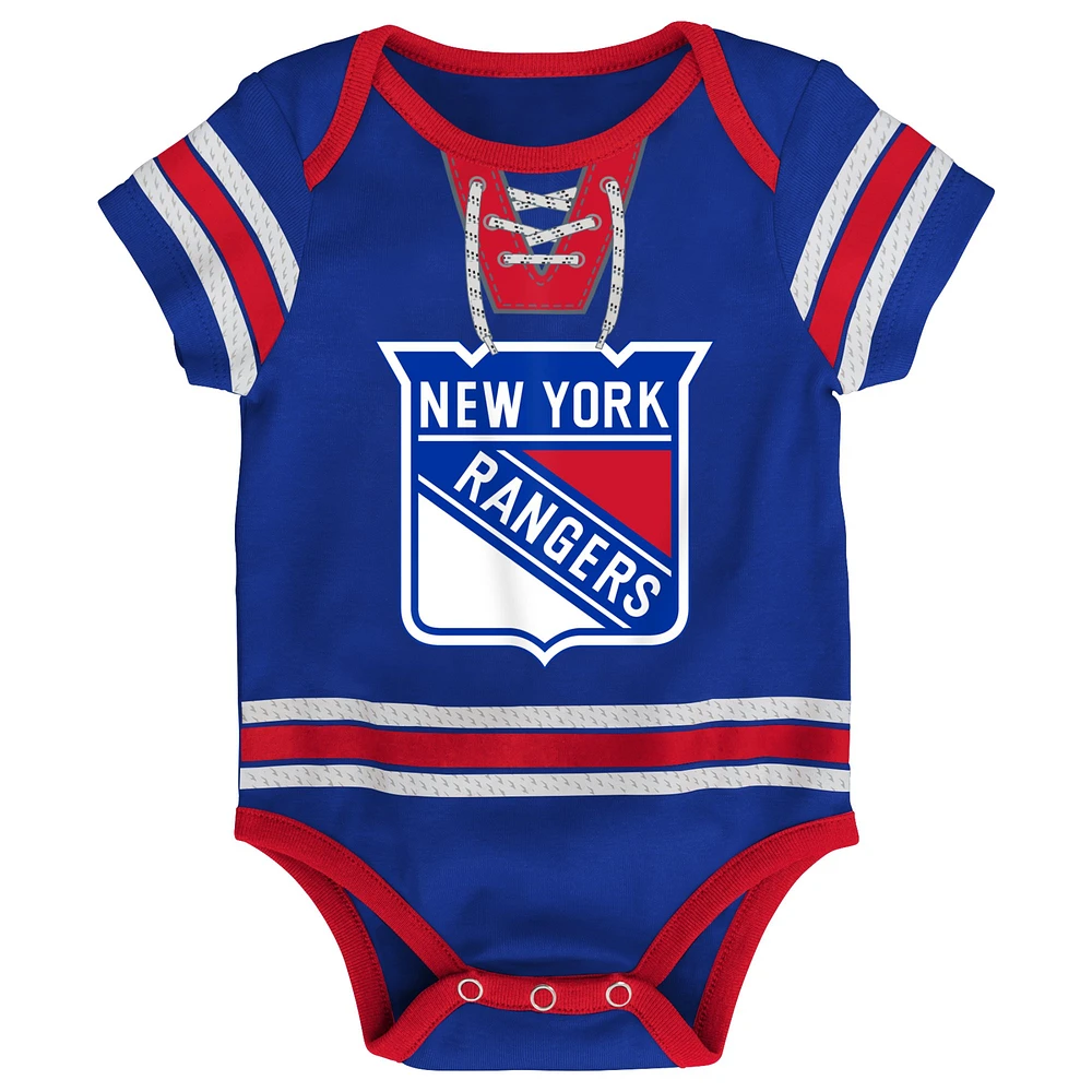 Body bleu en jersey de hockey des Rangers New York pour bébé