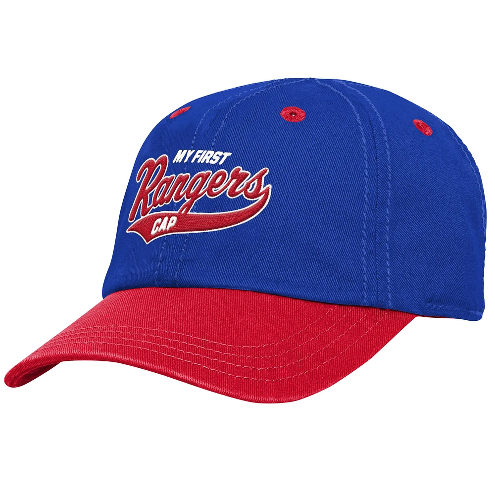 Casquette My First Tail Sweep Slouch Flex bleue pour bébé des Rangers de New York