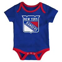 Infant  New York Rangers Loyal Buddies Three-Pack Bodysuit Set