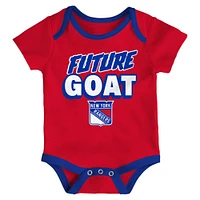 Infant  New York Rangers Loyal Buddies Three-Pack Bodysuit Set