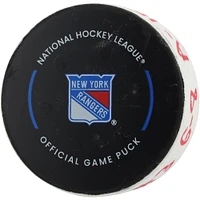 J.T. Miller New York Rangers Game-Used Goal Puck vs. New York Islanders on March 3, 2025