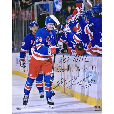 Ryan Reaves New York Rangers Fanatics Authentic Autographed 16'' x 20''  Blue Jersey Skating Photograph