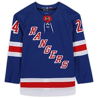 Kaapo Kakko New York Rangers Maillot authentique bleu Adidas autographié avec inscription « NHL Debut 10/3/19 »