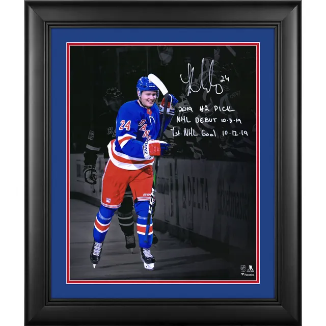 Kaapo Kakko New York Rangers Autographed 8 x 10 NHL Debut Photo