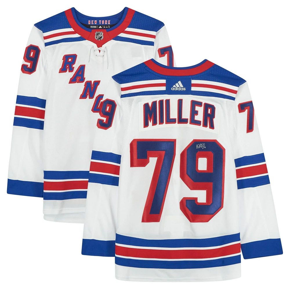 K'Andre Miller New York Rangers Autographed adidas 2020-21 Reverse Retro Authentic Jersey
