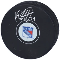 Rondelle de hockey autographiée par K'Andre Miller des Rangers de New York