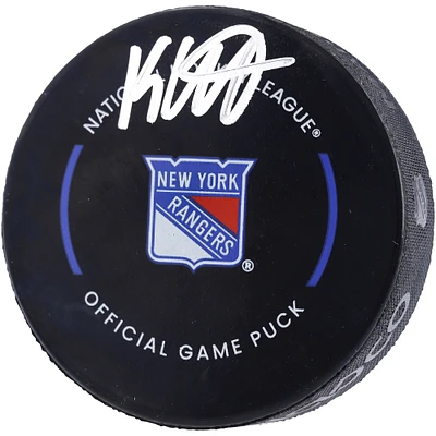 K'Andre Miller New York Rangers Autographed Official Game Puck