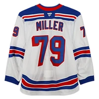 K'Andre Miller New York Rangers Game-Used #79 White Set 2 Jersey from the 2024-25 NHL Season
