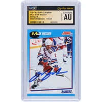 Mark Messier New York Rangers Autographed 1991-92 Score Canadian Bilingual #635 CGC Fanatics Witnessed Authenticated Card