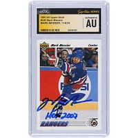 Mark Messier New York Rangers Autographed 1991-92 Upper Deck #545 CGC Fanatics Witnessed Authenticated Card with "HOF 2007" Inscription