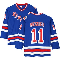 Mark Messier New York Rangers Autographed Blue Mitchell & Ness Replica Jersey 