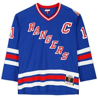 Mark Messier New York Rangers Autographed Blue Mitchell & Ness Replica Jersey 