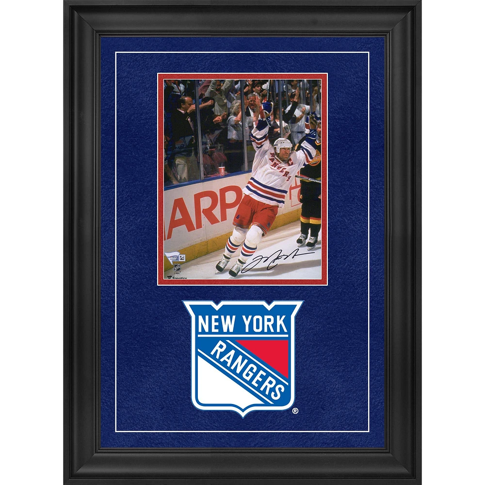 Mark Messier New York Rangers Autographed Deluxe Framed 8'' x 10'' Stanley Cup Goal Celebration Photograph