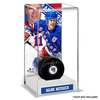Étui de luxe pour rondelles de hockey de grande taille des Rangers de New York de Mark Messier
