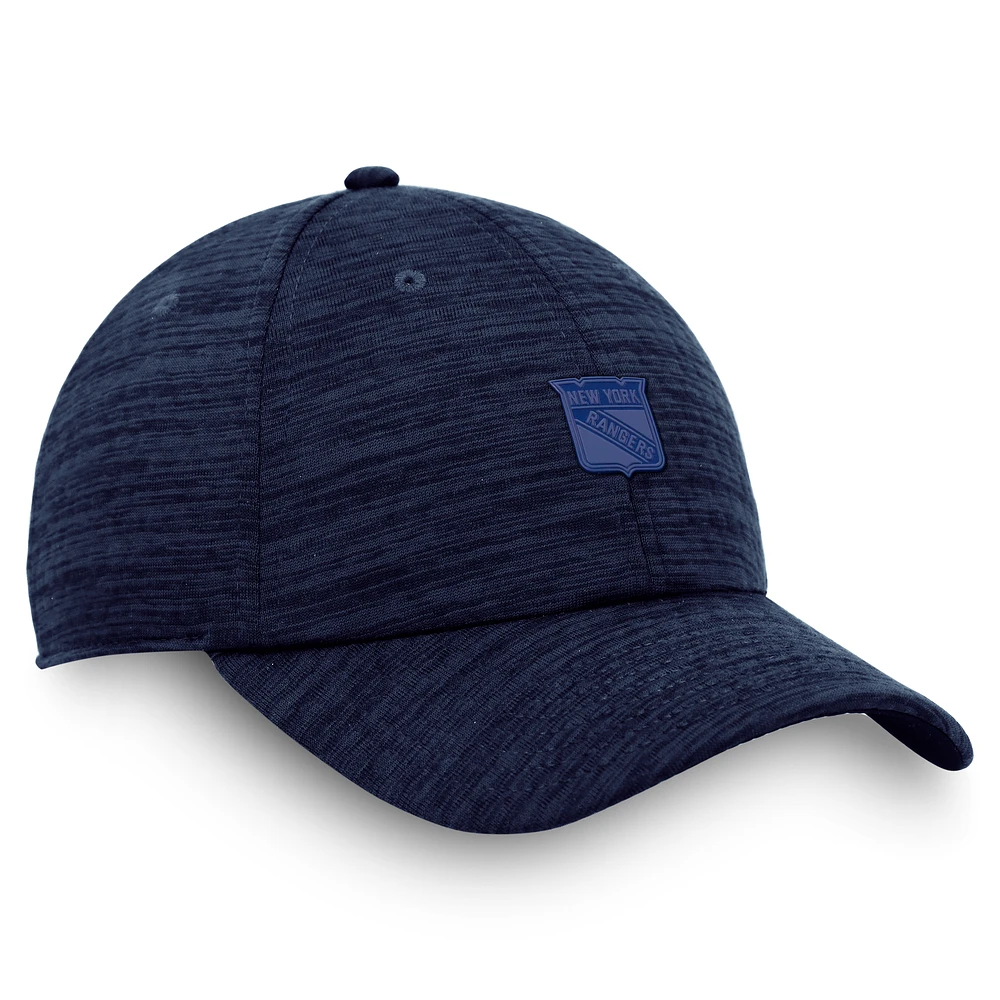 Men's Fanatics  Navy New York Rangers Authentic Pro Rest & Recover Adjustable Hat